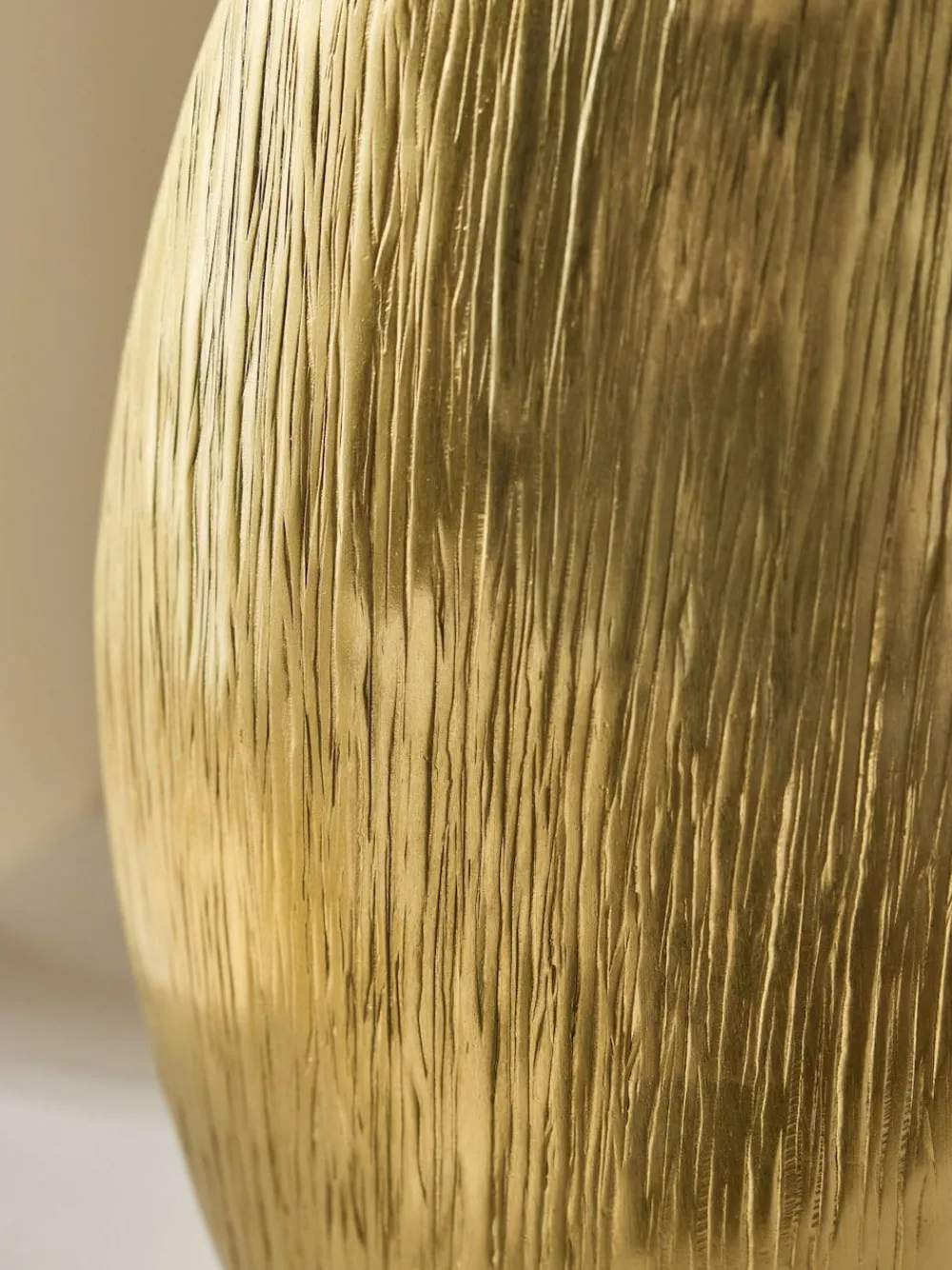 Discount Next Gold Medium Evie Metal Textured Vase