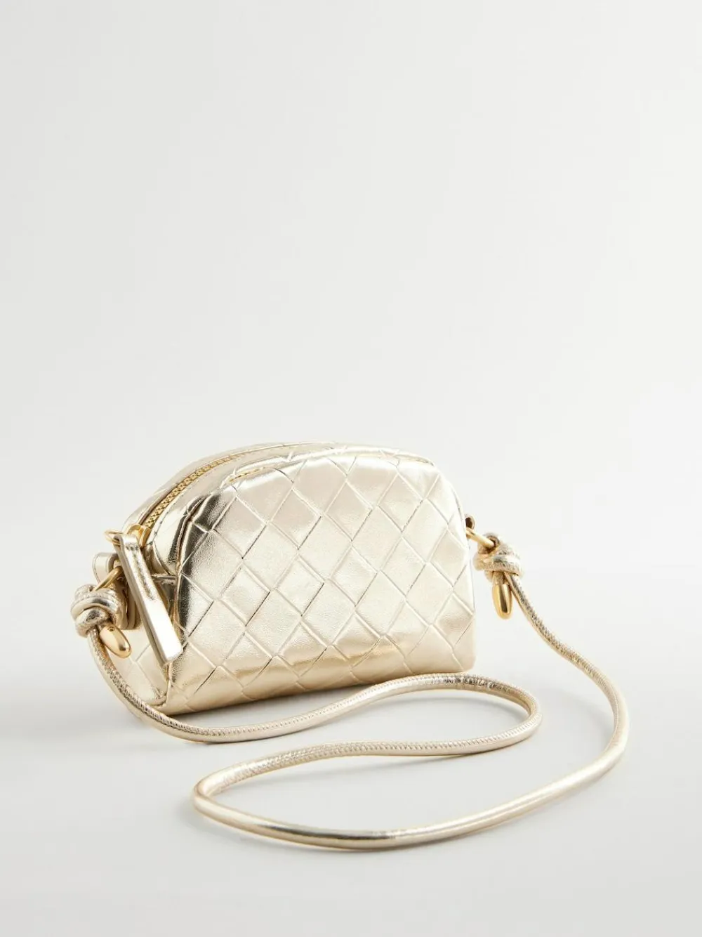 Next Gold Metallic Cross-Body Bag^ Bags