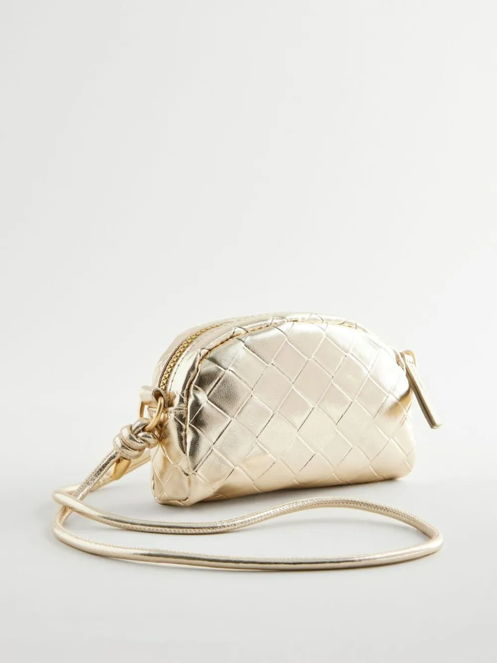 Next Gold Metallic Cross-Body Bag^ Bags