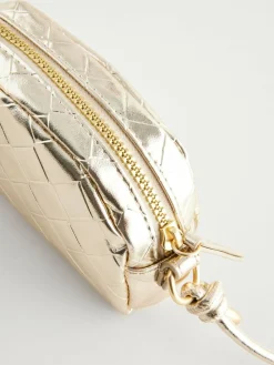 Next Gold Metallic Cross-Body Bag^ Bags