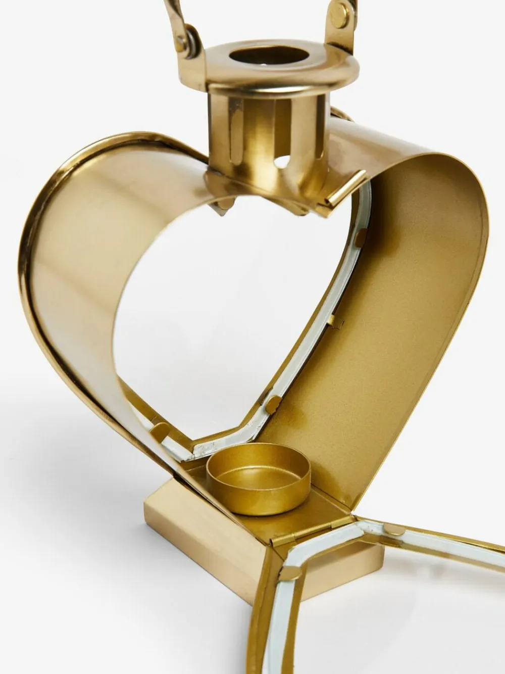 Sale Next Gold Mini Metal Heart Lantern Candle Holder