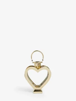 Sale Next Gold Mini Metal Heart Lantern Candle Holder