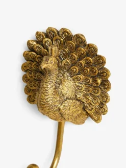 New Next Gold Peacock Coat Hooks