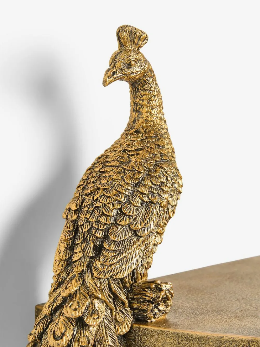 Next Gold Peacock Corner Shelf^ Storage & Organisation