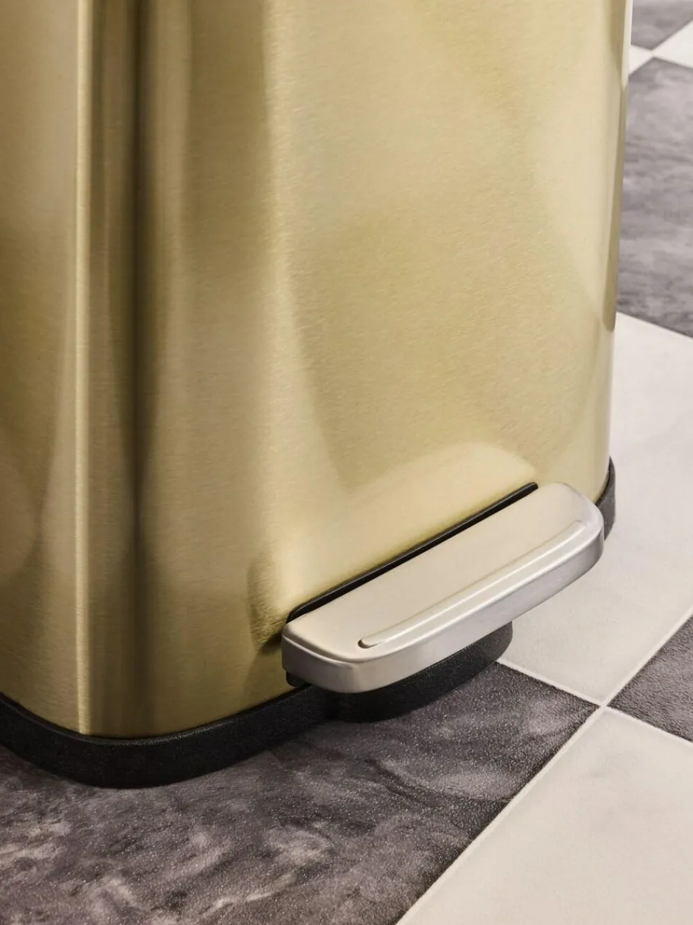 Outlet Next Soft Close 5 Litre Pedal Bin Gold