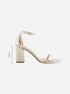 Online Next Gold Standard/Wide Fit Block Heel Sandals