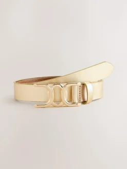 Next Regular Statement Buckle Leather Belt^Women Belts