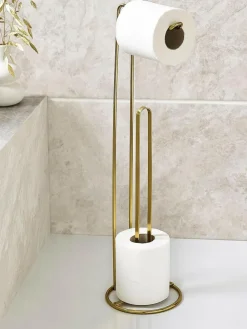 Next Gold Wire Toilet Roll Holder^ Bathroom Accessories