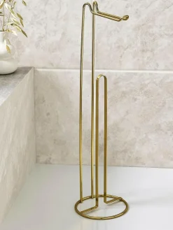 Next Gold Wire Toilet Roll Holder^ Bathroom Accessories