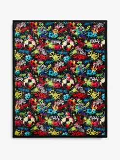 Online Next Graffiti Football Fleece Throw