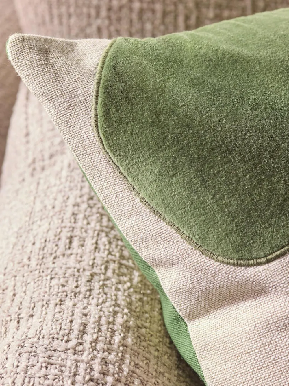 Clearance Next 50 x 50cm Abstract Cushion Green