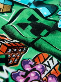 Next Green All Over Print Minecraft Short Sleeve Jersey Shirt (3-16yrs)^BOY Shirts