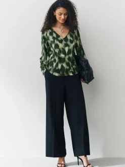 Next Long Sleeve V-Neck Jersery Blouse^Women Blouses & Shirts