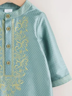 New Next Baby Occasion Romper (0mths-2yrs) Green