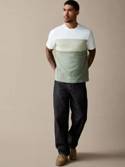 Outlet Next Block T-Shirt Green