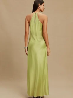 Next Bridesmaids Satin Halterneck Maxi Dress^Women Occasionwear|Occasion Dresses