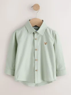 Outlet Next Green Character Long Sleeve Long Sleeve Oxford Shirt (3mths-7yrs)
