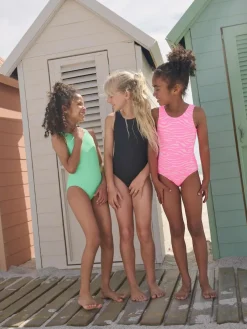 Next Crinkle Swimsuit (3-16yrs) Green