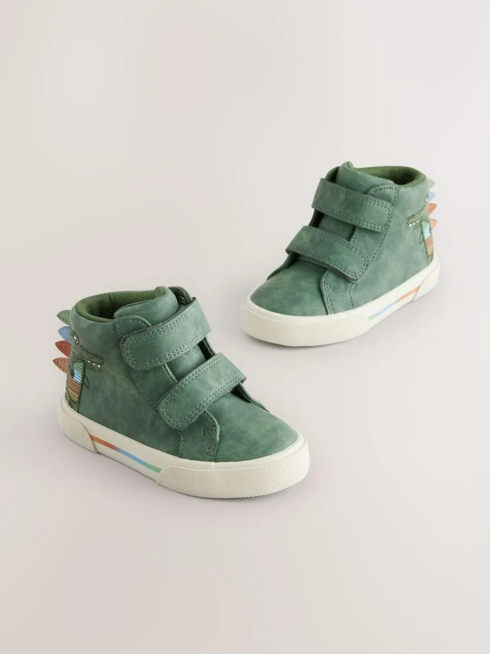 Discount Next Standard Fit (F) Touch Fastening Boots Green Crocodile