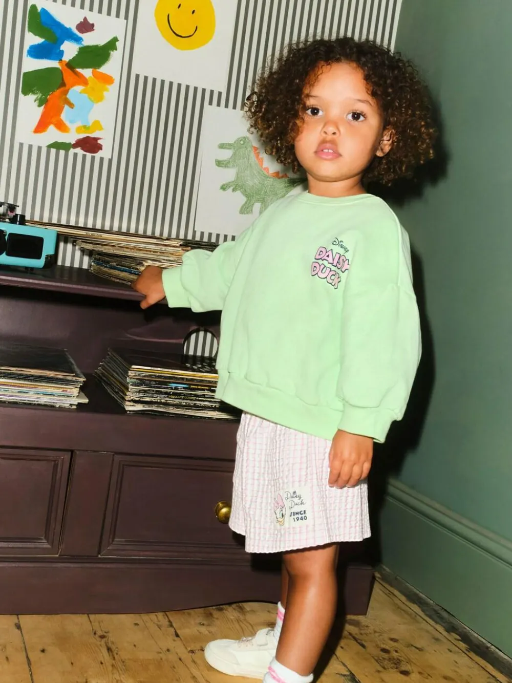 Next Green Daisy Duck Shorts Set (3mths-7yrs)^ Sets & Coords|Shorts