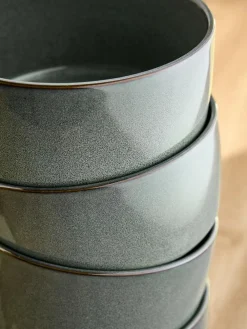 Next Green Dalton Set of 4 Cereal Bowls^ Dinner Sets & Pasta Bowls