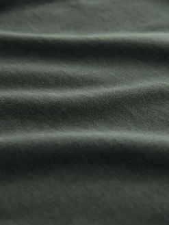 Discount Next Green Dark Regular Fit Essential Crew Neck Cotton T-Shirt