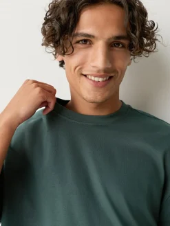 Hot Next Green Dark Relaxed Fit Heavyweight T-Shirt