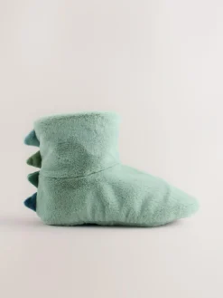 Best Next Soft Slipper Socks Green Dino