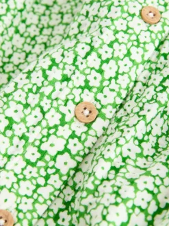 Hot Next Collared Summer Dress (3mths-7yrs) Green Ditsy