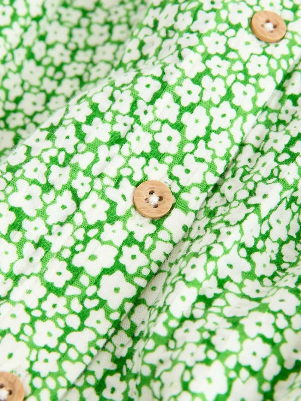 Hot Next Collared Summer Dress (3mths-7yrs) Green Ditsy