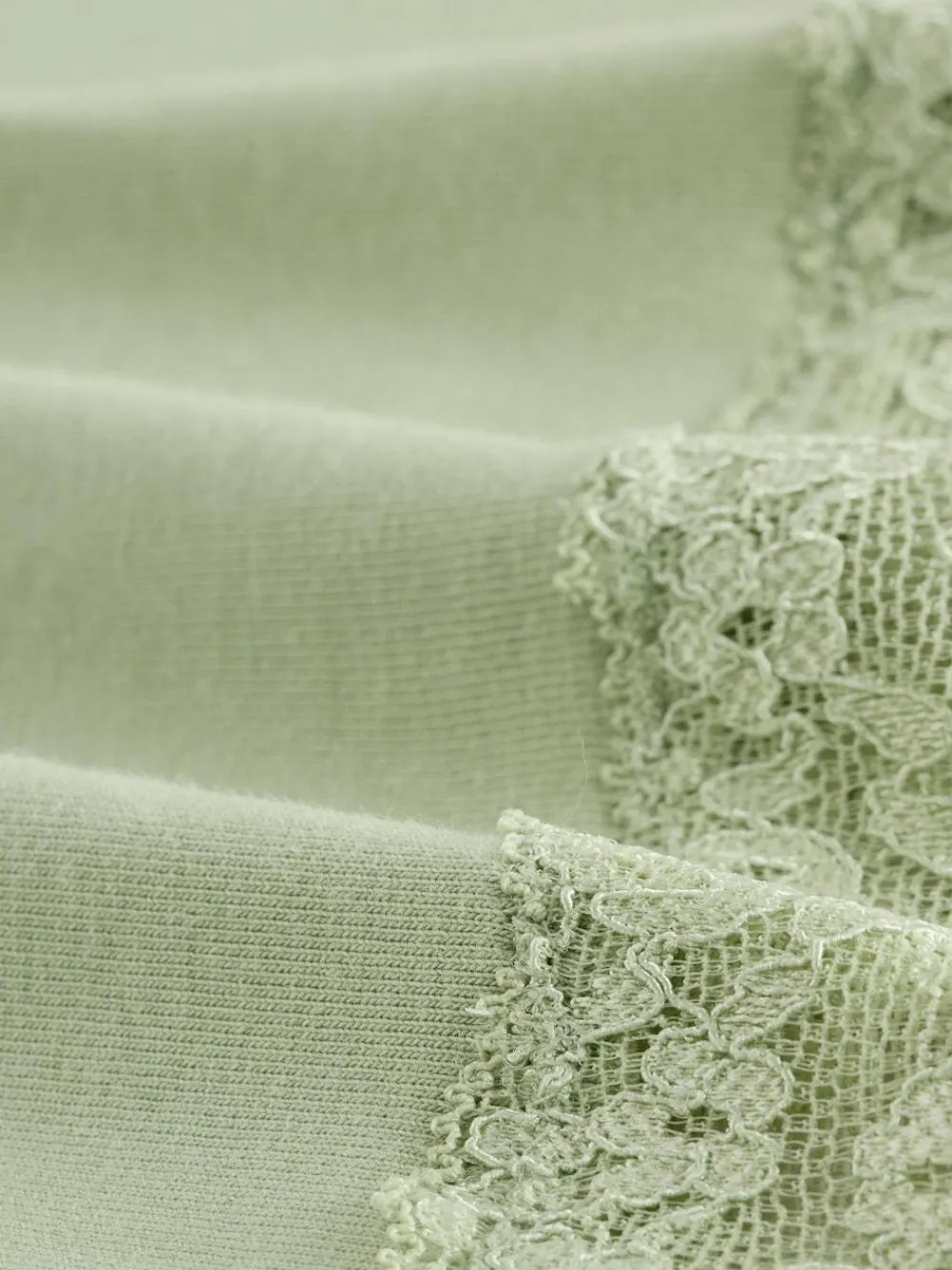 Sale Next Green Ditsy Floral Full Brief Cotton Lace Knickers 4 Pack