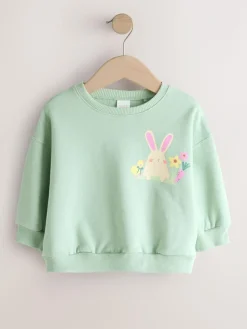 Next Green Easter Crew Neck Sweatshirt (3mths-7yrs)