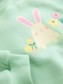 Next Green Easter Crew Neck Sweatshirt (3mths-7yrs)