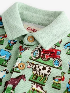 Sale Next 100% Cotton Cath Kidston Romper Green Farm Collared