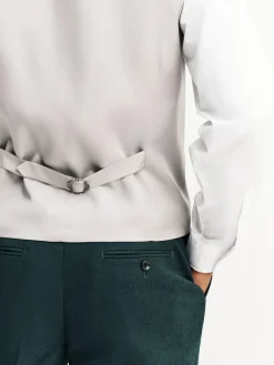 Next Green Flannel Suit Waistcoat^ Vests