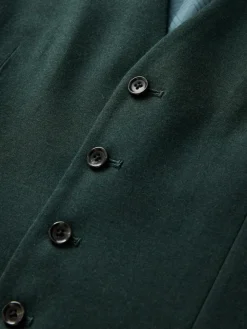 Next Green Flannel Suit Waistcoat^ Vests