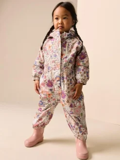 Sale Next Green Floral Character Waterproof Snowsuit (6mths-7yrs)