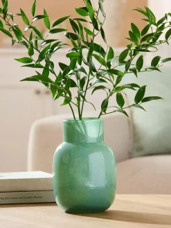 New Next Glass Vase Green