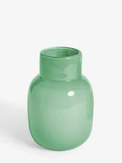 New Next Glass Vase Green