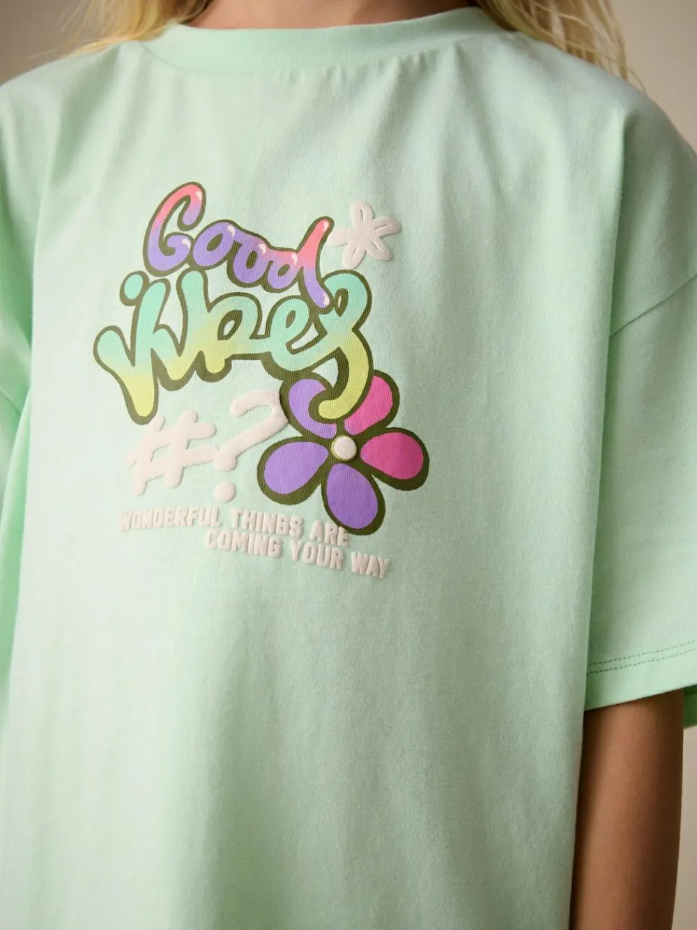 Clearance Next Green Graffiti T-Shirt and Cycling Shorts Set (3-16yrs)