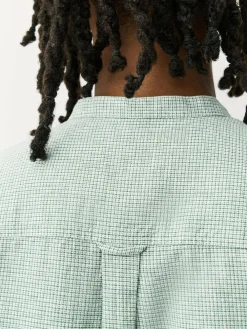 Next Grandad Collar Cotton Linen Blend Short Sleeve Shirt^ Shirts