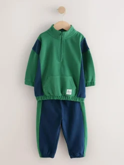 Next Half Zip Top and Joggers Set (3mths-7yrs)^BOY Cosy Club|Baby Winter Clothing