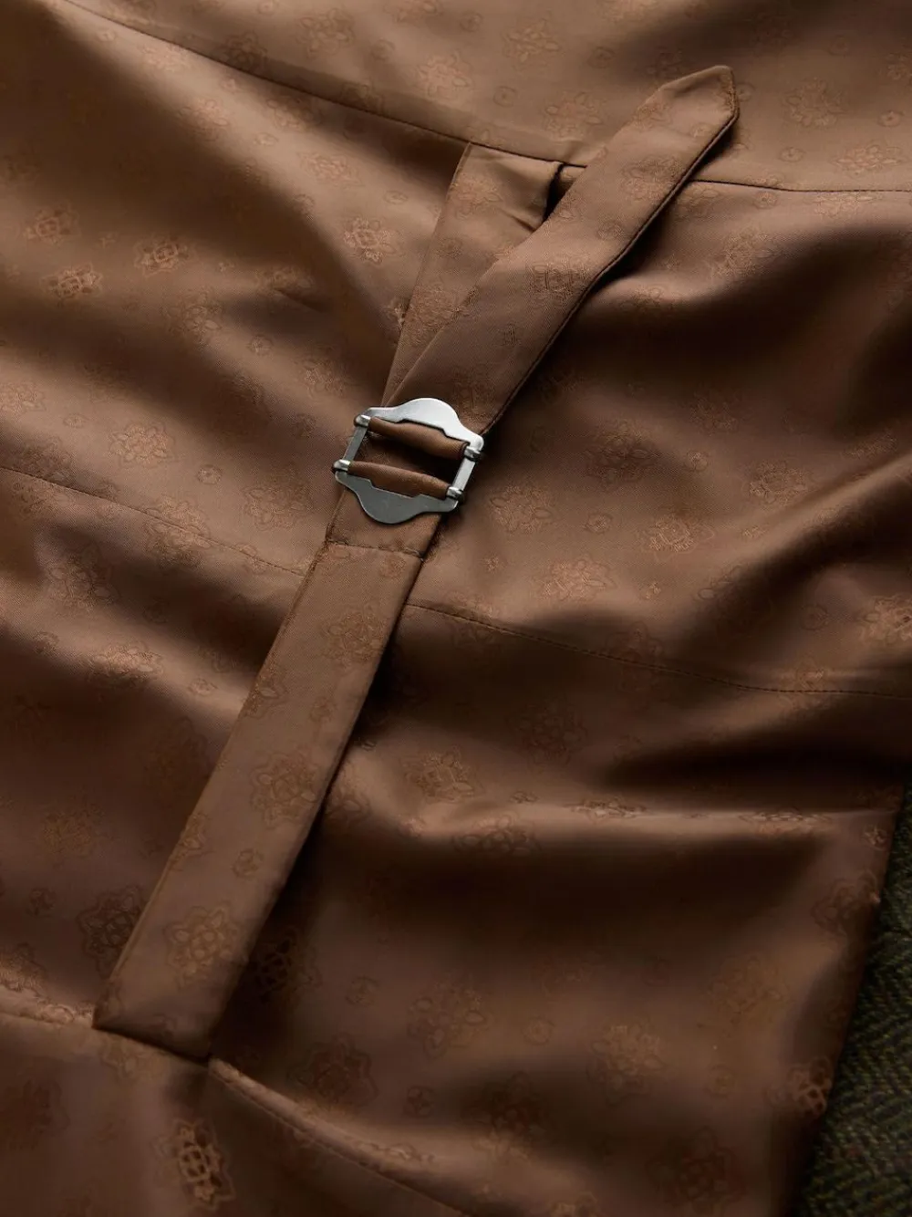 Discount Next Herringbone Wool Blend Suit Waistcoast Green