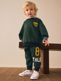 Discount Next Hoodie and Joggers Set (3mths-7yrs) Green