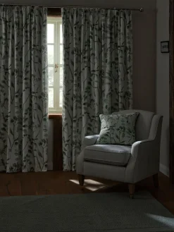 Next Isla Floral Print Pencil Pleat Blackout/Thermal Curtains^ Curtains & Blinds