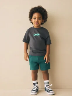 Next Green Jersey Shorts (3mths-7yrs)^BOY Shorts|Shorts