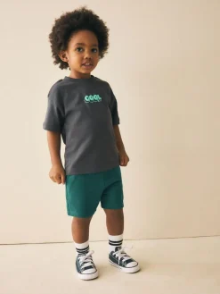 Next Green Jersey Shorts (3mths-7yrs)^BOY Shorts|Shorts