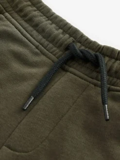 Next Green Khaki Regular Fit Basic Shorts (3-16yrs)^BOY Shorts