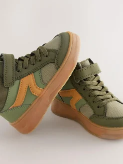 Next Touch Fastening Elastic Lace Hi Top Trainers^BOY Baby Boots|Boots