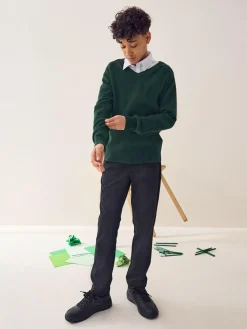 Clearance Next Green Knitted V-Neck School Jumper (3-16yrs)